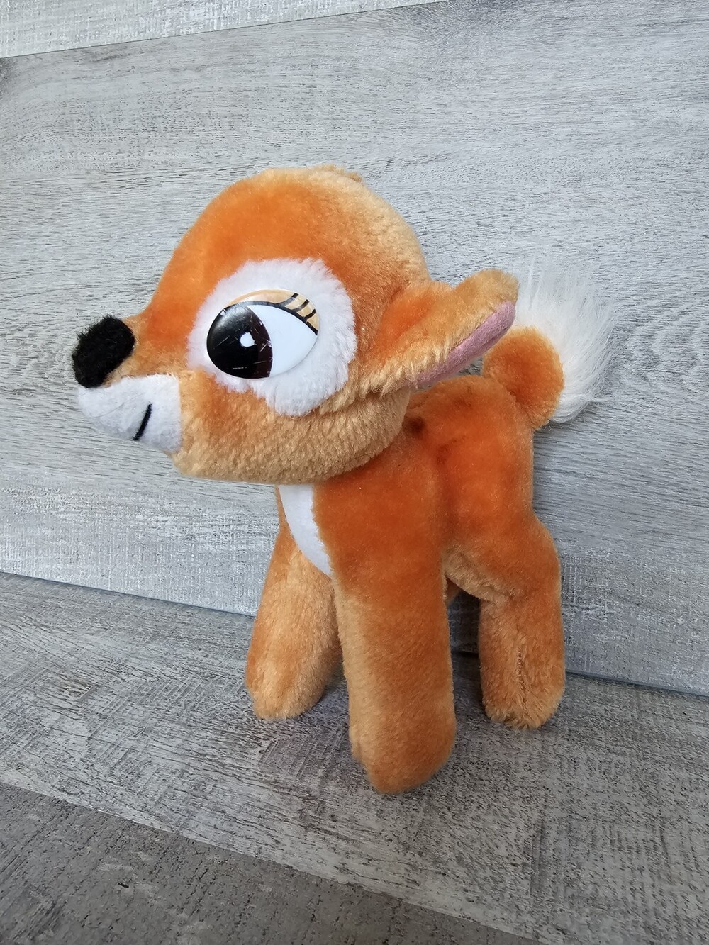Bambi Walt Disney Productions Plush Baby Deer Fawn Animal 7” Korea Vintage